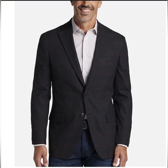 🔥 Take 50% OFF- Kenneth Cole Men’s Black Blazer, Size-46R - Picture 1 of 8